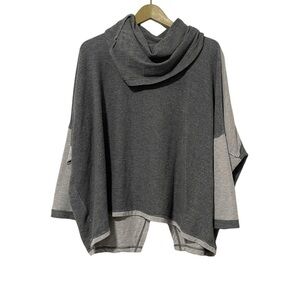 Cabi Gray Cowl Neck Hooded Sweatshirt Size Medium